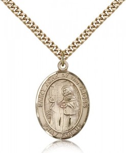St. John of the Cross Medal, Gold Filled, Large [BL2352]