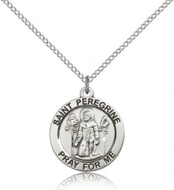 St. Peregrine Medal, Sterling Silver [BL5715]
