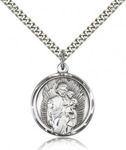 St. Joseph Medal, Sterling Silver [BL4057]