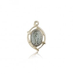 Miraculous Medal, 14 Karat Gold [BL6177]