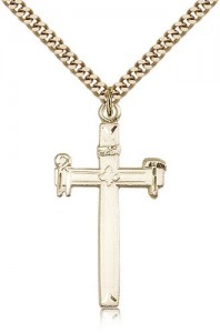 Carpenter Cross Pendant, Gold Filled [BL5424]