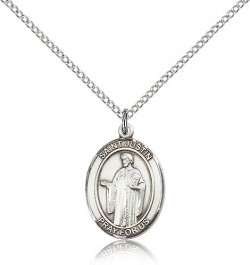 St. Justin Medal, Sterling Silver, Medium [BL2509]