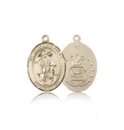 Guardian Angel Air Force Medal, 14 Karat Gold, Medium [BL0065]