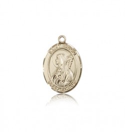 St. Brigid of Ireland Medal, 14 Karat Gold, Medium [BL0976]