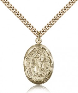 Our Lady of Guadalupe Medal, Gold Filled [BL4864]