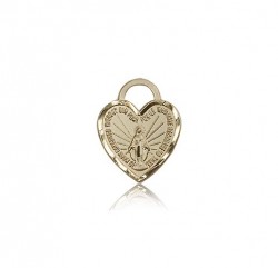 Miraculous Heart Medal, 14 Karat Gold [BL5564]