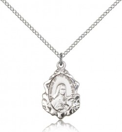 St. Theresa Medal, Sterling Silver [BL4926]