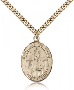 St. Leo the Great Medal, Gold Filled, Large [BL2595]