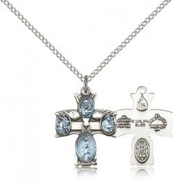 4 Way Cross Pendant, Sterling Silver [BL4100]