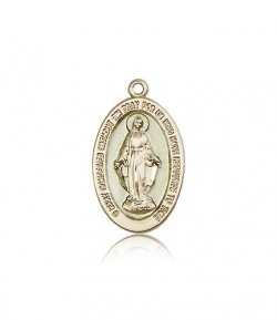 Miraculous Medal, 14 Karat Gold [BL5820]