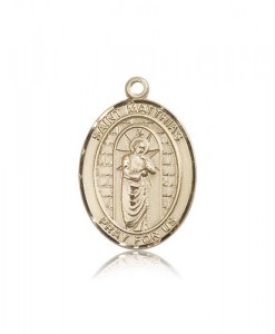 St. Matthias the Apostle Medal, 14 Karat Gold, Large [BL2822]
