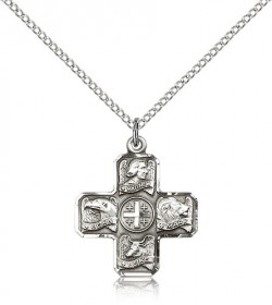 Evangelist Medal, Sterling Silver [BL6065]