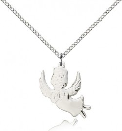 Angel Medal, Sterling Silver [BL5353]