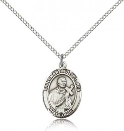 St. Martin De Porres Medal, Sterling Silver, Medium [BL2784]
