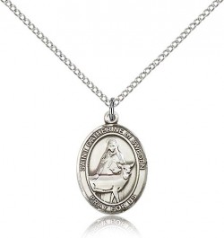 St. Catherine of Sweden Medal, Sterling Silver, Medium [BL1061]