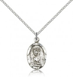 St. Christopher Medal, Sterling Silver [BL4606]