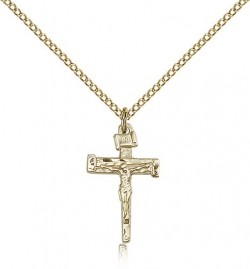 Nail Crucifix Pendant, Gold Filled [BL4125]