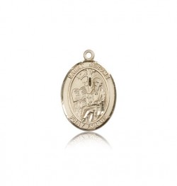 St. Jerome Medal, 14 Karat Gold, Medium [BL2188]