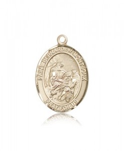 St. Bernard of Montjoux Medal, 14 Karat Gold, Large [BL0915]