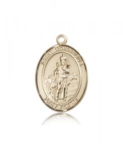 St. Cornelius Medal, 14 Karat Gold, Large [BL1547]