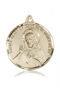 Scapular Medal, 14 Karat Gold [BL4253]