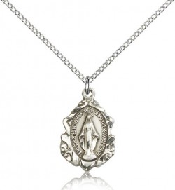 Miraculous Medal, Sterling Silver [BL4922]