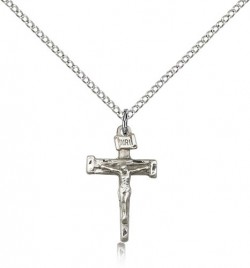 Nail Crucifix Pendant, Sterling Silver [BL4127]