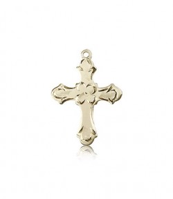 Cross Pendant, 14 Karat Gold [BL6739]