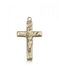 Crucifix Pendant, 14 Karat Gold [BL5361]