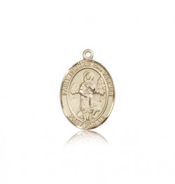 St. Isidore the Farmer Medal, 14 Karat Gold, Medium [BL2125]