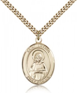St. Lillian Medal, Gold Filled, Large [BL2613]