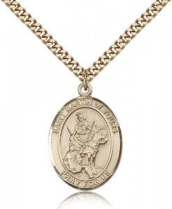 St. Martin of Tours Medal, Gold Filled, Large [BL2789]