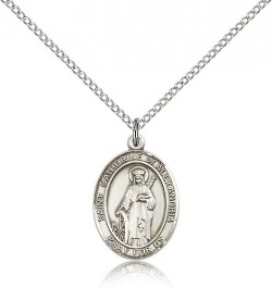 Women's Sterling Silver St. Catherine of Alexandria Medal [BL1034]