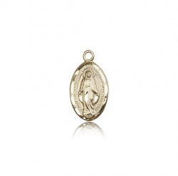 Miraculous Medal, 14 Karat Gold [BL5215]