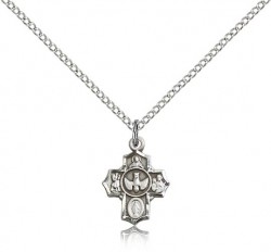 5 Way Cross Pendant, Sterling Silver [BL5514]