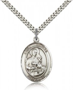 St. Gerard Majella Medal, Sterling Silver, Large [BL1968]