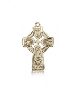 Celtic Cross Pendant, 14 Karat Gold [BL6463]