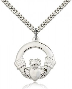 Claddagh Medal, Sterling Silver [BL6017]