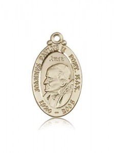 Pope John Paul II Medal, 14 Karat Gold [BL5931]