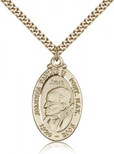 Pope John Paul II Medal, Gold Filled [BL5930]