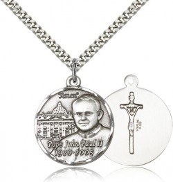 Pope John Paul II Vatican Medal, Sterling Silver [BL5123]