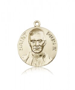 Pope Pius X Medal, 14 Karat Gold [BL5028]
