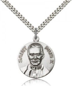 Pope Pius X Medal, Sterling Silver [BL5029]