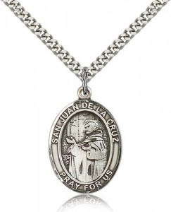 San Juan De La Cruz Medal, Sterling Silver, Large [BL0522]