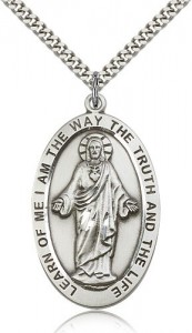 Scapular Medal, Sterling Silver [BL6538]