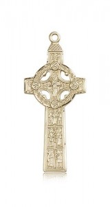Scriptures Cross Pendant, 14 Karat Gold [BL4331]