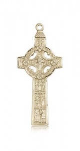 Scriptures Cross Pendant, 14 Karat Gold [BL4331]