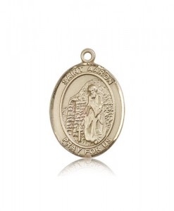 St. Aaron Medal, 14 Karat Gold, Large [BL0558]