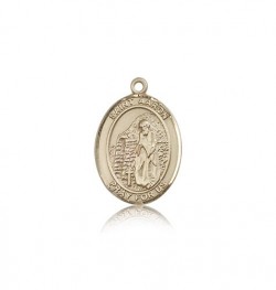 St. Aaron Medal, 14 Karat Gold, Medium [BL0559]