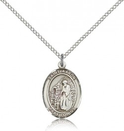 St. Aaron Medal, Sterling Silver, Medium [BL0565]